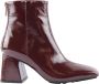Zoe Glossy Wine Red Stylish Shoes Red Dames - Thumbnail 1