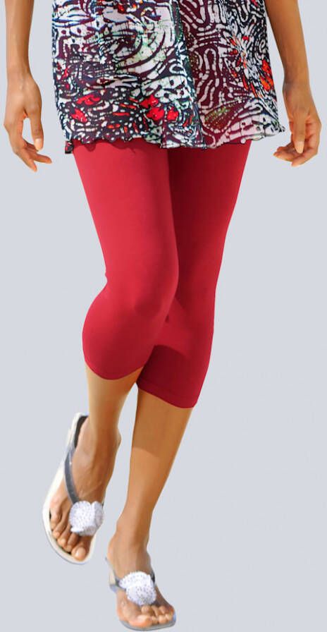 Alba moda Legging in veelzijdig te combineren model Rood
