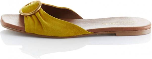 alba moda Muiltje met gesp Geel