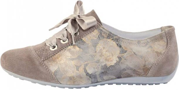 Semler Veterschoen met trendy dessin Taupe