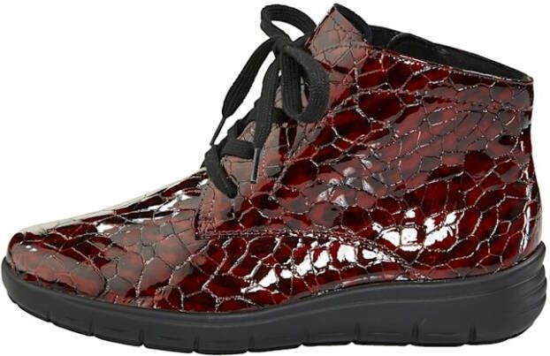 Vamos Hoge veterschoen met shockabsorber Rood