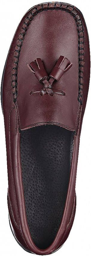 Naturläufer Mocassin met karakteristieke mocassinnaad Bordeaux Berry