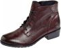 Remonte Rode Gesloten Booties Dames Enkellaarzen Red Dames - Thumbnail 6