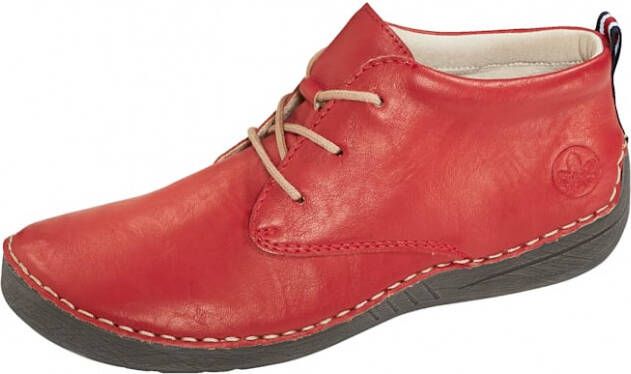 Rieker Hoge veterschoen Rood