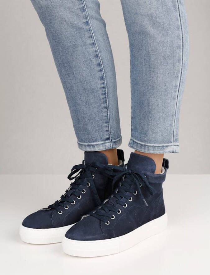 Studio W Hoge sneaker in modieuze stijl Marine