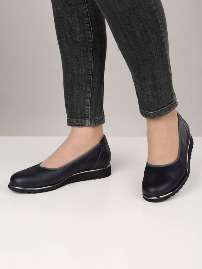 Waldläufer Ballerina met lichte EVA-zool Donkerblauw
