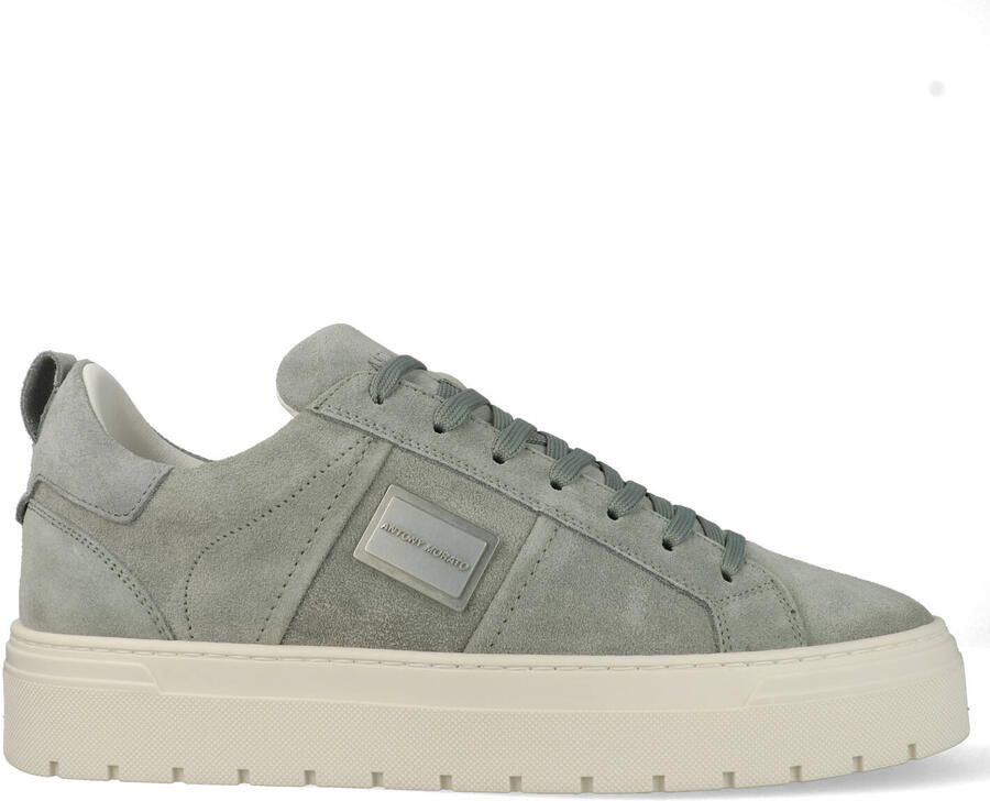 Antony Morato MMFW01880 LE300005 4087 Sneakers Blauw Suede Heren Blauw Grijs - Foto 2