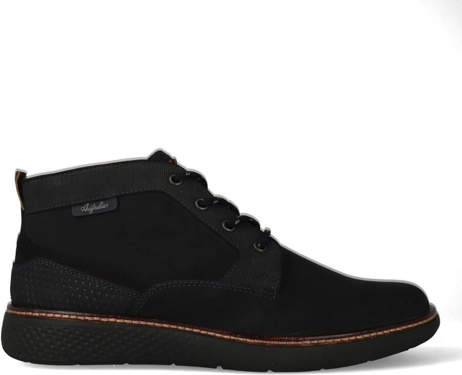 Australian Daryl S00 Blue Veterschoenen Halfhoog Blauw Nubuck Heren Basisinformatie Blauw - Foto 17