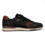 Australian Bakersville Sneakers Heren Leren Sneaker Zwart - Thumbnail 3