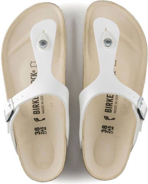 Birkenstock Gizeh norHeren vrouwelijke Birko Flor White Wit Dames - Foto 9