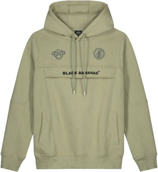Black Bananas Black Banana&apos;s Tracktop Anorak Groen-M maat M
