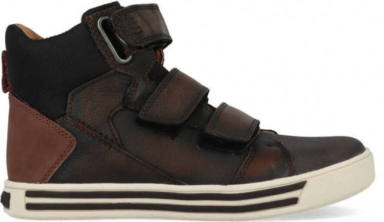 Braqeez 421857 519 Hoge Sneakers Bruin Leer Klittenband - Foto 2