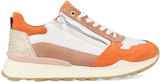 Bullboxer Sneakers AEX001E5C_SLOR Wit Oranje