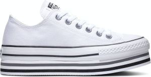 Converse All Stars Platform Layer 563971C Wit Zwart