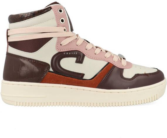 Cruyff Campo High Lux Veterboot Vrouwen Beige paars