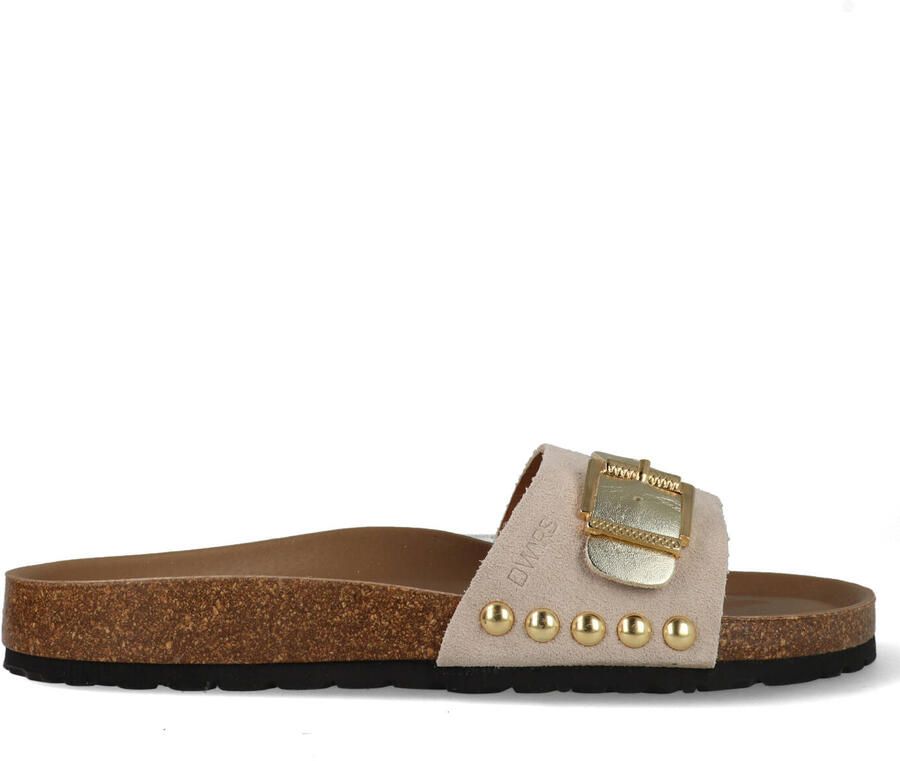 DWRS LABEL DWRS JAVA leren slippers beige Suede Dames