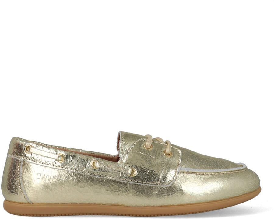 Dwrs Dames Instappers & Ballerina's Latty Crackled Champagne Goud - Foto 2