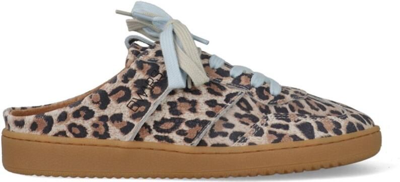 DWRS Nome Leopard Instappers Sneakers B11850-01-8368 Beige Blauw