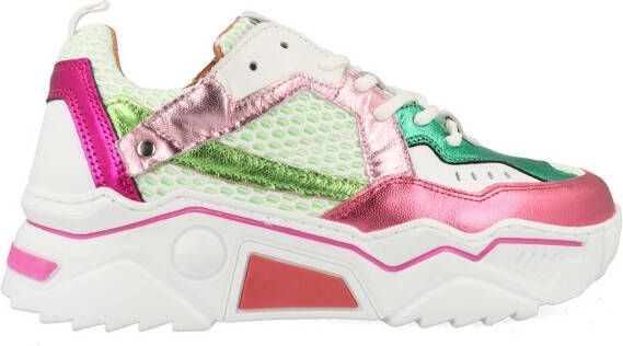 DWRS LABEL DWRS PLUTO Pink Green Dames Sneaker J5217 - Foto 2