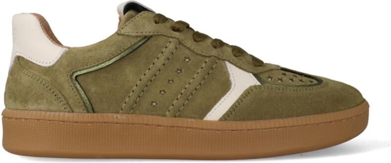 DWRS Sneakers Mirabel Olijfgroen Off White