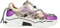 Dwrs Dames Sneakers Jupiter Leopard Sand purple Zand - Paars