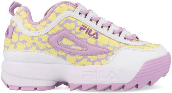 Fila Disruptor F Teens FFT0062.43107 Wit Paars Geel