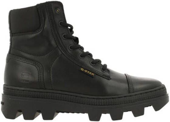G-Star G Star Raw Noxer Hgh Lea Nyl W Veterboots Laarzen Met Veters Dames Zwart