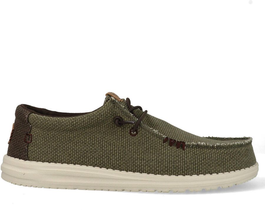 HEYDUDE Instappers Walli Braided Burnt HD40003-3CI Groen - Foto 6