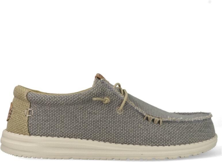 HEYDUDE Instappers Wally Braided Flannel HD40003-1YF Grijs