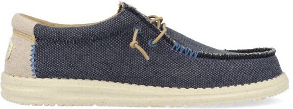 HEYDUDE Instappers Wally Coastline Jute HD40952-410 Blauw