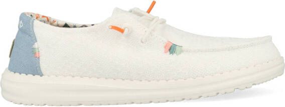 Hey Dude HEYDUDE Wendy Dames Instappers Boho White Crochet | Wit | Canvas - Foto 16