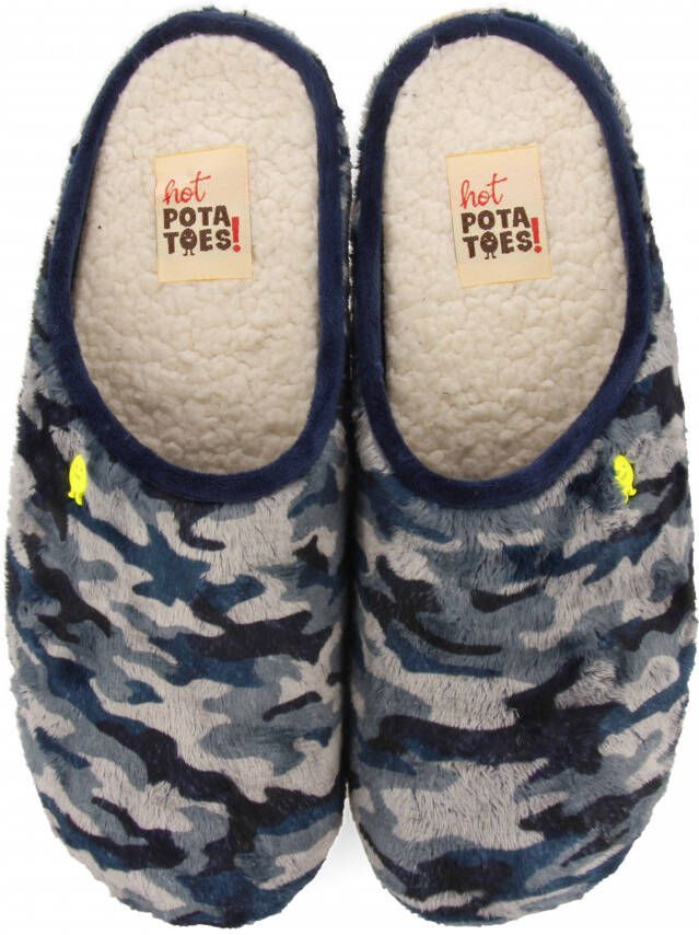 Hot Potatoes Pantoffels Hiebine 67826 Blauw
