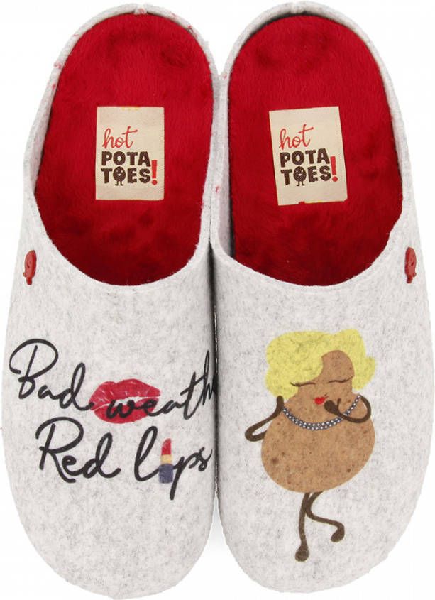 Hot Potatoes Pantoffels Kloch 64627 Grijs
