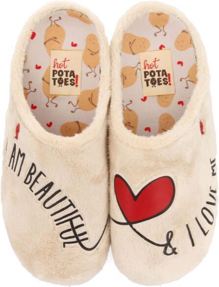 Hot Potatoes Pantoffels Raften 70150_05 Beige