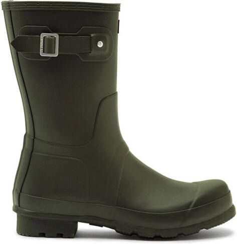 HUNTER Regenlaarzen Heren Mens Original Short Rubber Groen