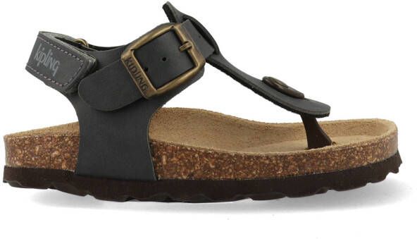 Kipling Juan 3 sandalen donkergrijs Jongens Imitatieleer Effen 34 - Foto 3