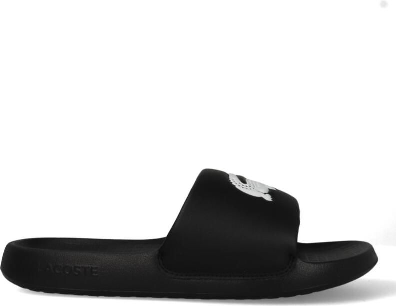 Lacoste Slippers Serve Slide 1.0 749CMA002131261-BLK WHT Zwart Wit