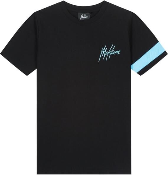 Malelions Junior Captain T-Shirt Zwart Blauw