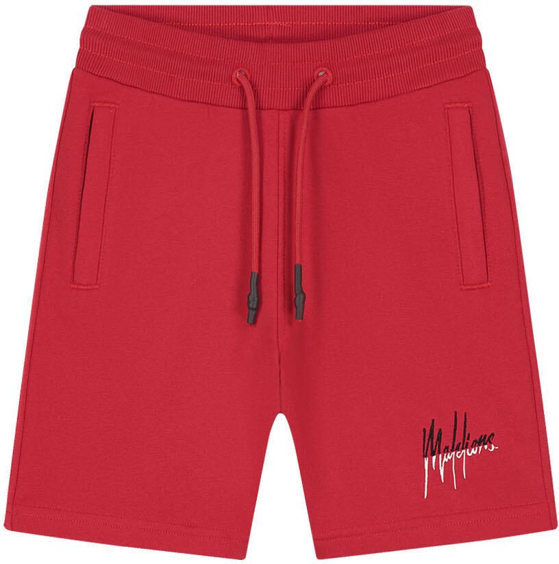 Malelions Junior Split Shorts Rood Wit