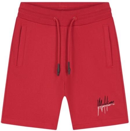 Malelions Junior Split Shorts Rood Wit