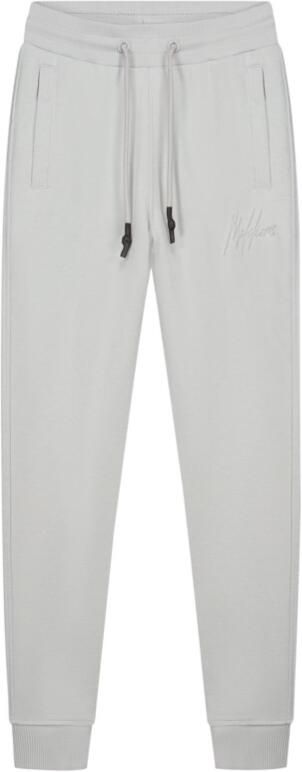 Malelions Junior Striped Signature Sweatpants Grijs