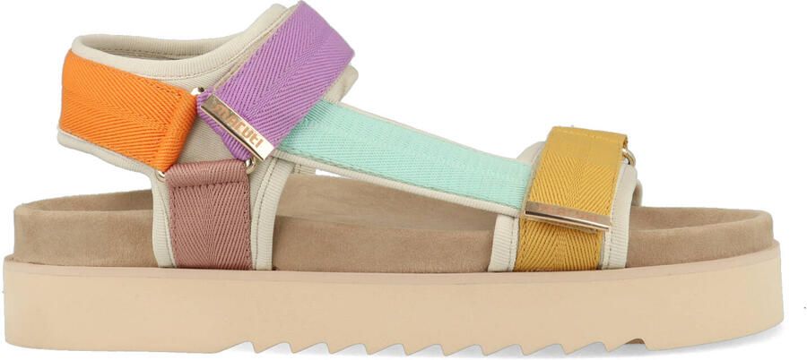 Maruti Beau sandalen met klittenband Multi Textiel Plateau sandalen Dames - Foto 8