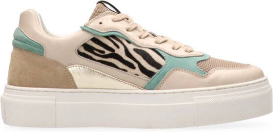 Maruti Tavi leather Blue Wit Leer Lage sneakers Dames