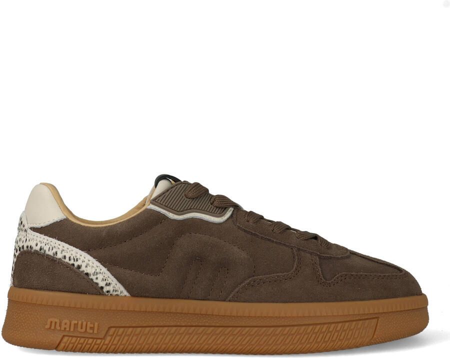 Maruti Yale D01 Almond Pixel Offwhite Sneakers Bruin Suede Dames Bruin - Foto 6