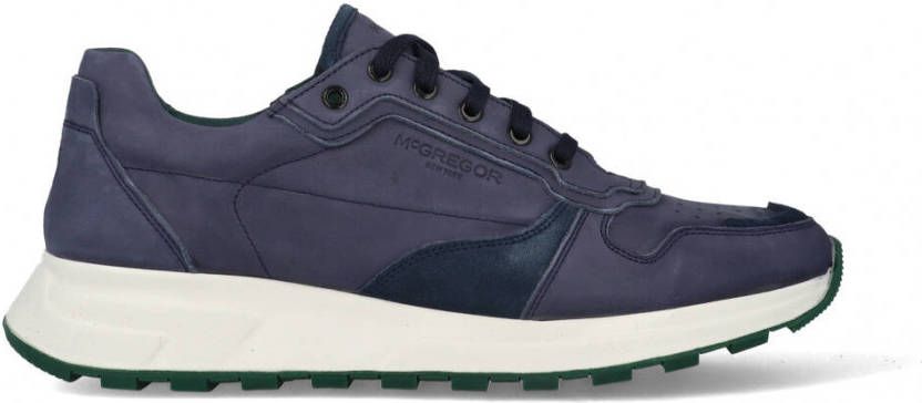 McGregor Heren Sneakers Blauw Lage Sneakers Nubuck Veters