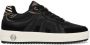 Mexx Zwarte leren sneakers met ponyhair detail Black Dames - Thumbnail 3