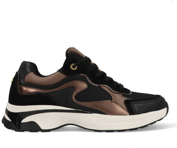 Mexx Sneakers Portia Love MI001001253W-1101 Zwart Bruin - Foto 4