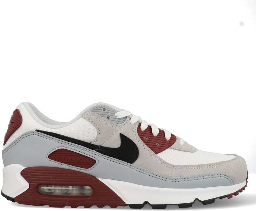 Nike Herenschoenen Air Max 90 White Dark Team Red Pure Platinum Black- Heren White Dark Team Red Pure Platinum Black - Foto 9