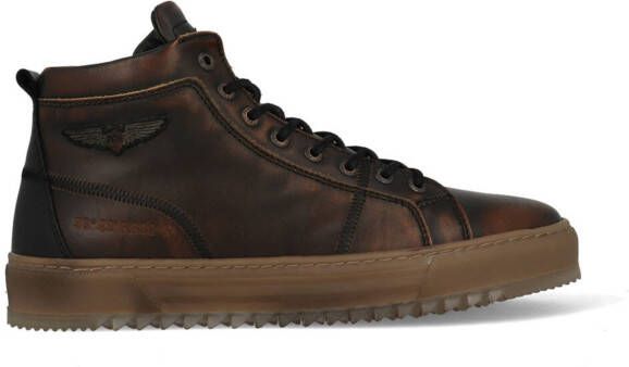 PME Legend Bruin Tinten Titon Hoge sneakers Leren Sneaker Heren Bruin - Foto 8
