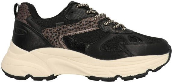 POSH by Poelman AYOKI Dames Sneakers Zwart Met Grijs Combinatie - Foto 3